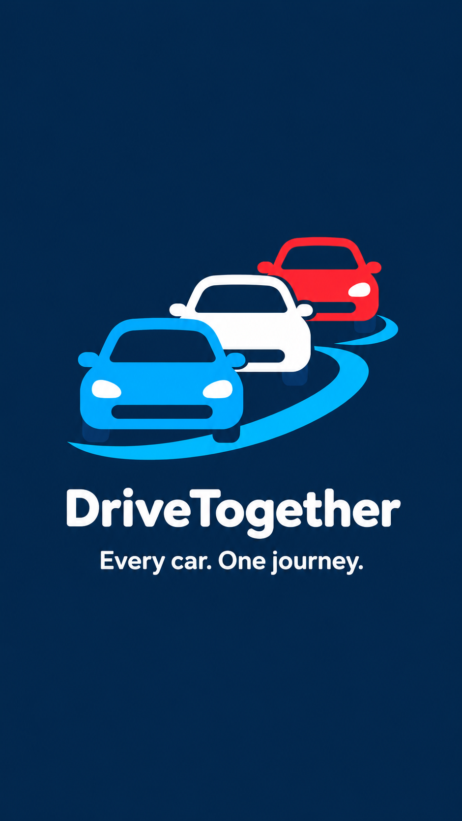 Approved DriveTogether convoy artwork with the words DriveTogether — Every car. One journey.